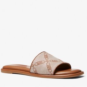 Stylish Brown Slide Sandals